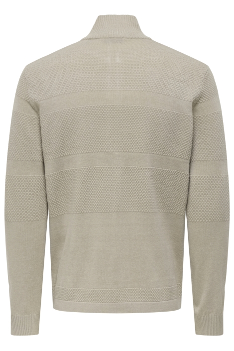 Only & Sons onsmalik reg 12 pin zip card knit n
